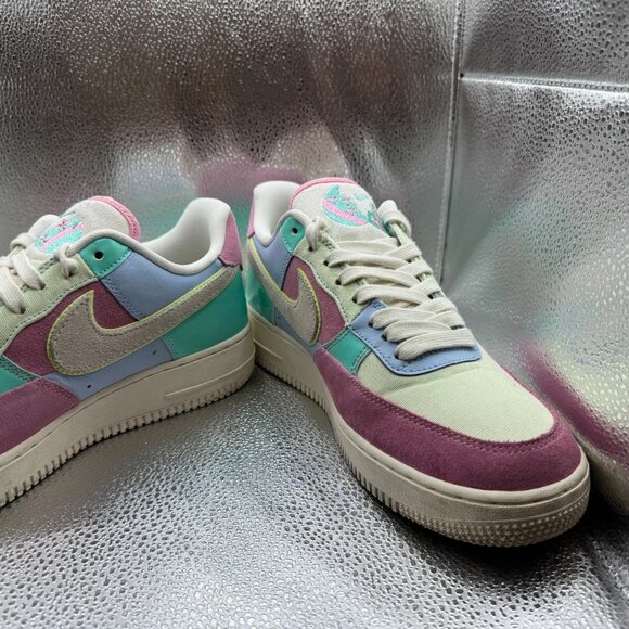 Size 8 Nike Air Force 1 Low Spring Patchwork Mens Multicolor Sneaker AH8462-400‎ main image 6